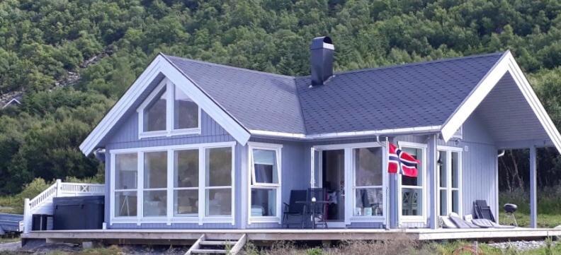 Cabin Panorama Lofoten With Jacuzzi Magic View Offersoya Exterior photo