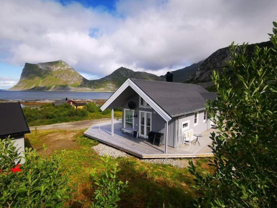 Cabin Panorama Lofoten With Jacuzzi Magic View Offersoya Exterior photo